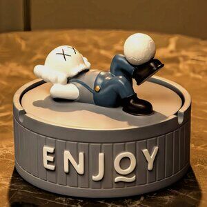 KAWS Inspired Ash Tray, Ashtray with Unique KAWS companion, Smoking Accessories